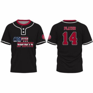 CS-BJ-1151(2 Button Baseball jersey)