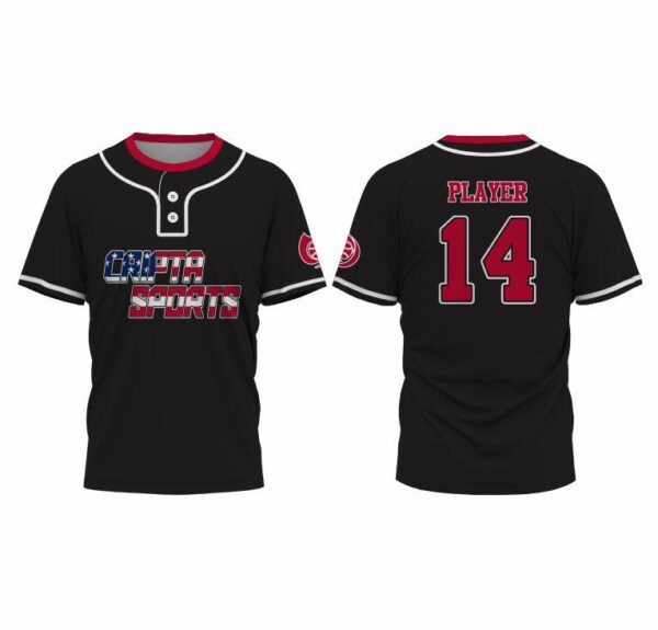CS-BJ-1151(2 Button Baseball jersey)