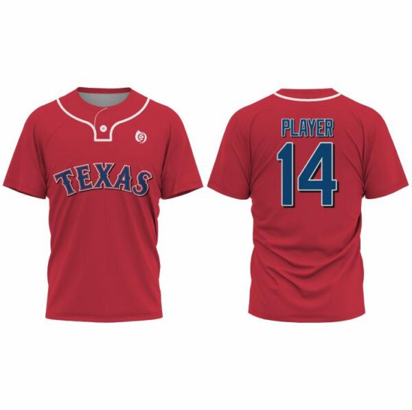 CS-BJ-1161(1 Button Baseball Jersey)